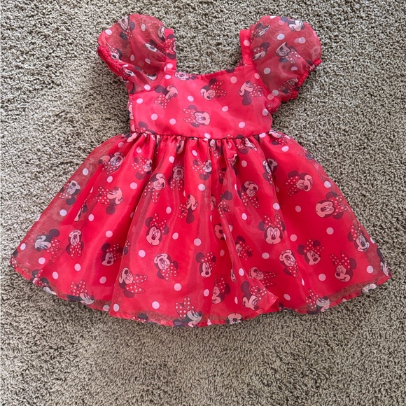 Red Minnie Mouse Disney Dress Sz 3T - Picture 5 of 10